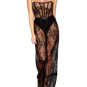 Dreamgirl Lace Jumpsuit & Panty - Small